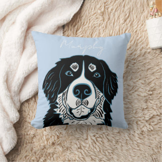 Coussin Chien de montagne bernois personnalisable