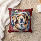 Coussin Chien de Noël mignon (Couverture)