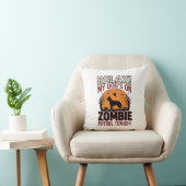 Coussin Chien de patrouille zombie Halloween Gravure vinta (Chaise)