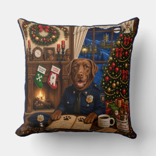 Coussin Chien de police Labrador 