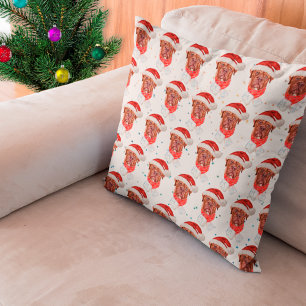 Coussin Chien de race Mastiff français Noël