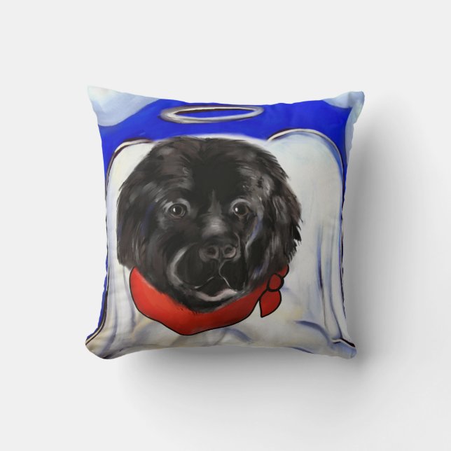 Coussin Chien de Terre-Neuve (Recto)