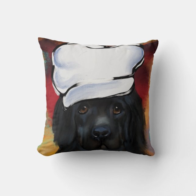 Coussin Chien de Terre-Neuve                  (Recto)