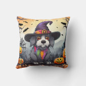 Coussin Chien d'Halloween (Verso)