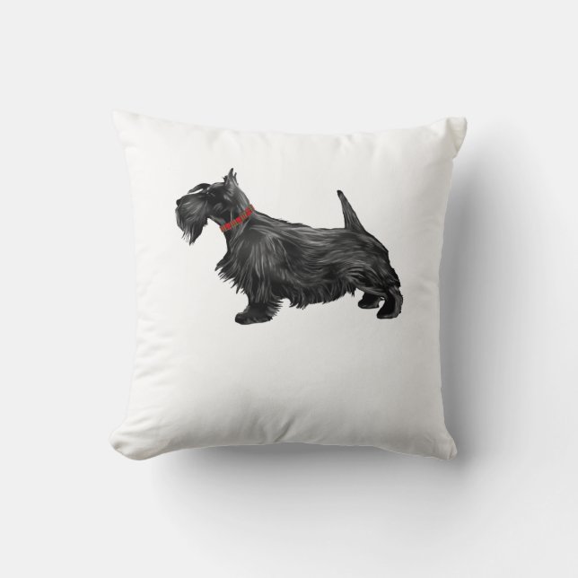 Coussin Chien écossais de Terrier (Recto)