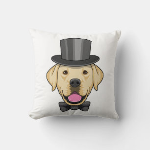 Coussin Chien en marié avec nœud papillon