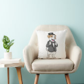 Coussin Chien en tenue de marié avec ruban (Chaise)