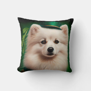 Coussin Chien esquimau américain en tenue de la Saint-Patr