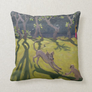 Coussin Chien et singe 1998