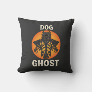 Coussin Chien Fantôme Halloween Horreur Vecteur