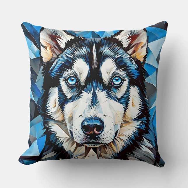 Coussin Chien husky (Recto)