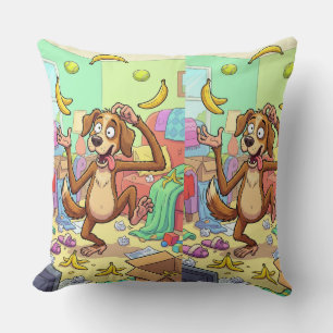 Coussin Chien joueur jonglant – Maison d'animaux de banane