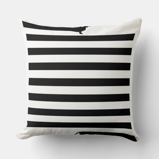 Coussin Chien long Dachshund | Funny Dachshund Cadeau (Recto)