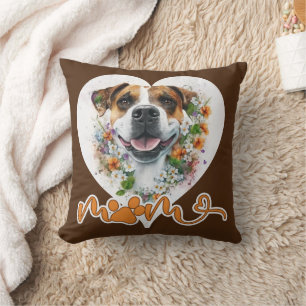 Coussin Chien maman Jetez l'oreiller