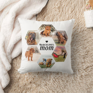 Coussin Chien Maman Personnalisé Animal de compagnie Hexag