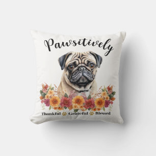 Coussin Chien mignon absolument reconnaissant bienheureux 