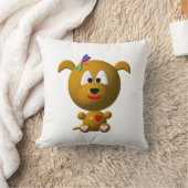 Coussin Chien mignon avec libellule (Couverture)