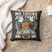 Coussin Chien Mignon Halloween Pas de Farces Rien que des (Couverture)
