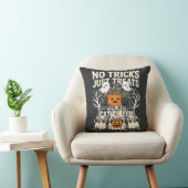 Coussin Chien Mignon Halloween Pas de Farces Rien que des (Chaise)