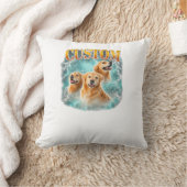 Coussin Chien nuageux et heureux (Couverture)