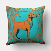 Coussin Chien orange Aqua Deco (Verso)