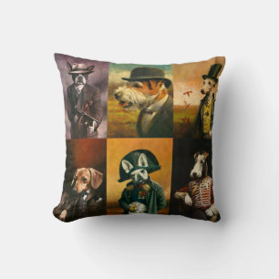 Coussin Chien race caractère Throw Cushion