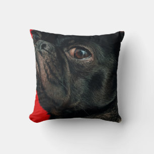 Coussin chien rouge