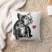 Coussin Chien-taureau français Dessin Poussin (Couverture)