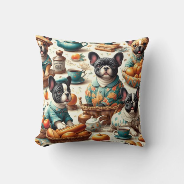 Coussin Chien-taureau vintage (Recto)