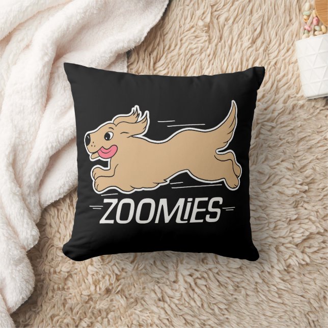 Coussin Chien Zoomés Noir (Couverture)