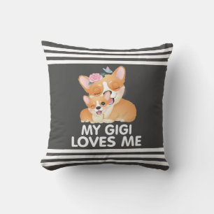 Coussin Chiens Corgi Mignons - Ma Gigi M'aime