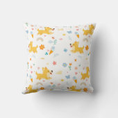 Coussin chiens corgis dessin animé drôles (Verso)
