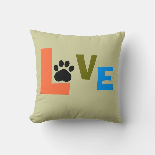 COUSSIN CHIENS D'AMOUR (Recto)