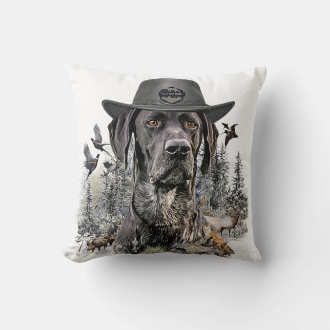 Coussin Chiens de chasse (BSP) (Recto)