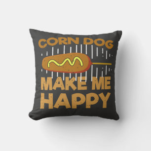 Coussin Chiens De Maïs Me Rendre Heureux - Foie Drôle