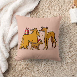 Coussin Chiens de Noël