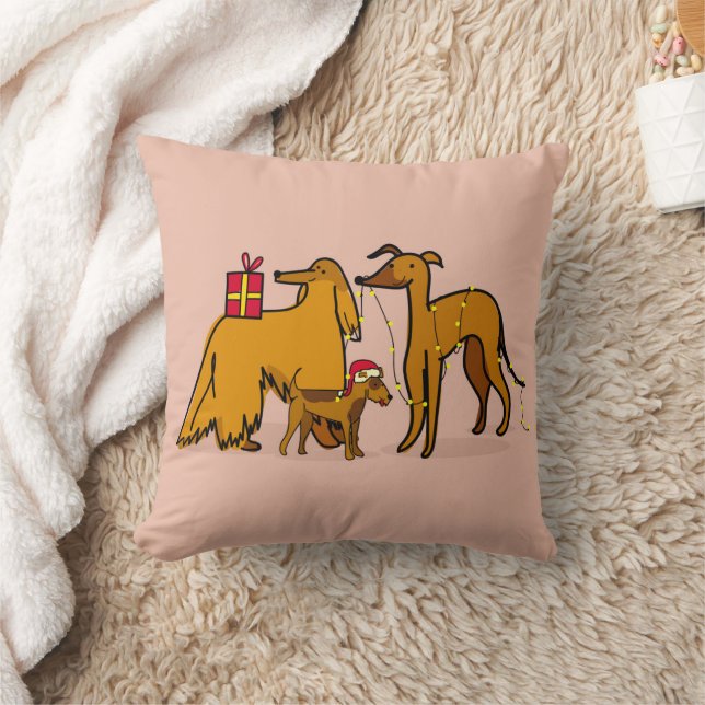 Coussin Chiens de Noël (Couverture)