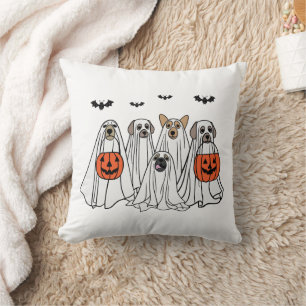 Coussin Chiens Éffrayants d'Halloween amusants - Chiens fa