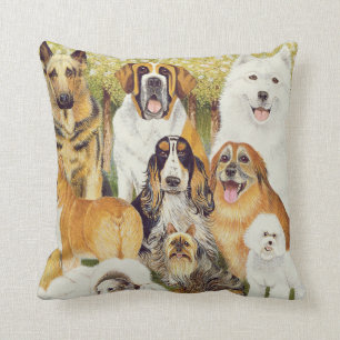 Coussin Chiens en mai