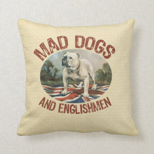 Coussin Chiens et Anglais fous