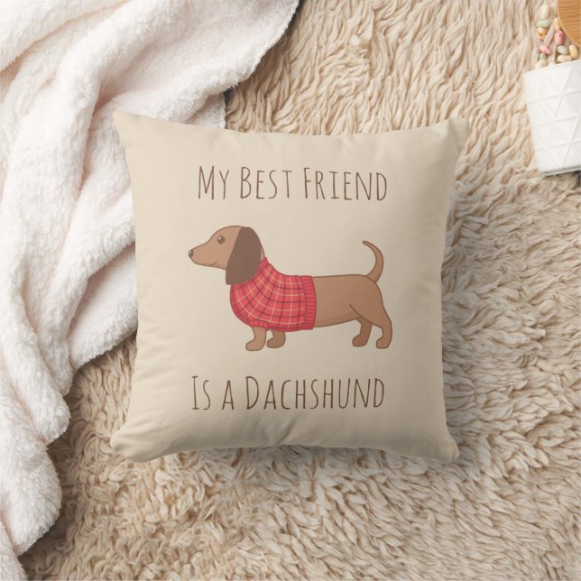 Coussin Chiens sont mes gens préférés Dachshund Saucage Ch (Couverture)