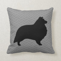 Chiffre de Shetland Silhouette Gris Herringbone