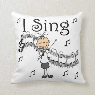 Coussin Chiffre fille de bâton je chante le T-shirts et