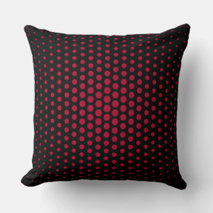 Coussin Chiffre Techno Dots Moderne Noir