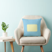 Coussin Chiffres Bébé Bleu et Jaune (Chaise)