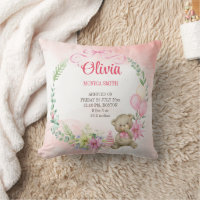 Chiffres de bébé de l'ours en peluche en arc flora