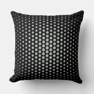 Coussin Chiffres Techno modernes Noir gris cendré