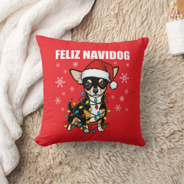 Coussin Chihuahua Christmas (Couverture)