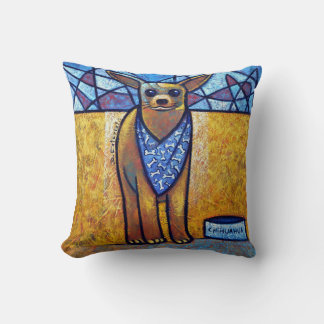 Coussin Chihuahua Dog Art - Contemporary Cubist Throw Pill
