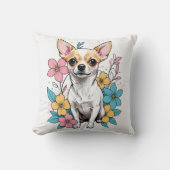 Coussin Chihuahua du printemps (Recto)